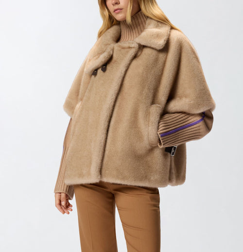 PINKO CAPPA EFFETTO PELLICCIA