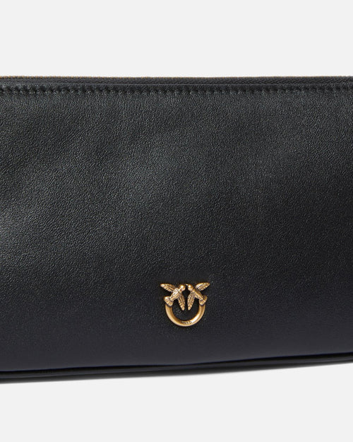 PINKO BORSA A TRACOLLA MINI HALF MOON IN PELLE