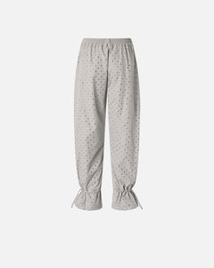 PINKO PANTALONI CON STRASS E BORCHIE