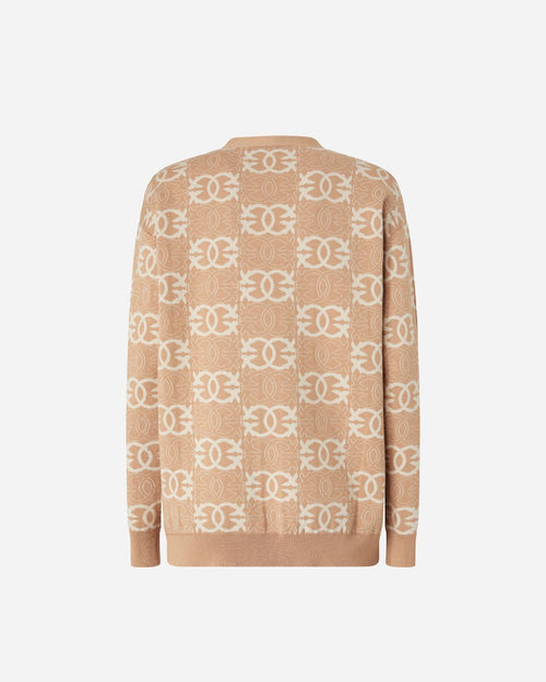 PINKO CARDIGAN CON LOGO LOVE BIRDS