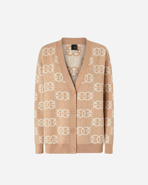 PINKO CARDIGAN CON LOGO LOVE BIRDS