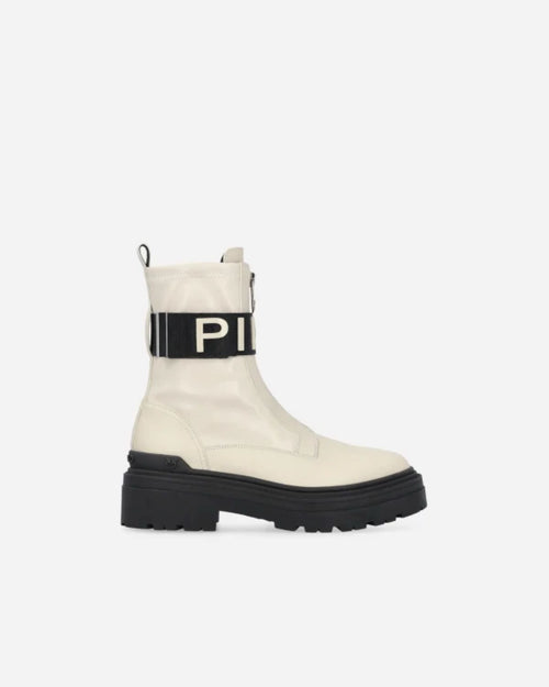 PINKO STIVALI PLATFORM CON LOGO LETTERING