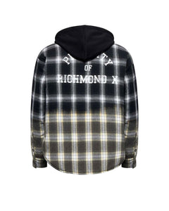 RICHMOND SPORT CAMICIA CHECK CON CAPPUCCIO APPLICATO