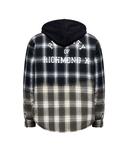 RICHMOND SPORT CAMICIA CHECK CON CAPPUCCIO APPLICATO