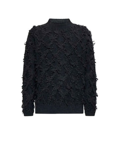 RICHMOND SPORT MAGLIA CON LAVORAZIONE SFRANGIATA