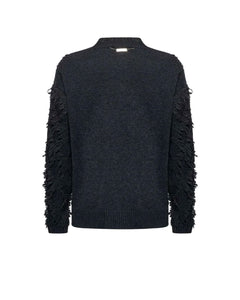 RICHMOND SPORT MAGLIA CON LAVORAZIONE SFRANGIATA