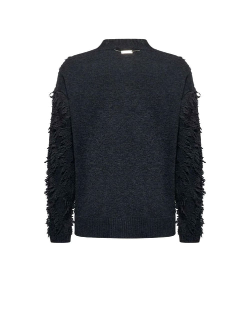 RICHMOND SPORT MAGLIA CON LAVORAZIONE SFRANGIATA