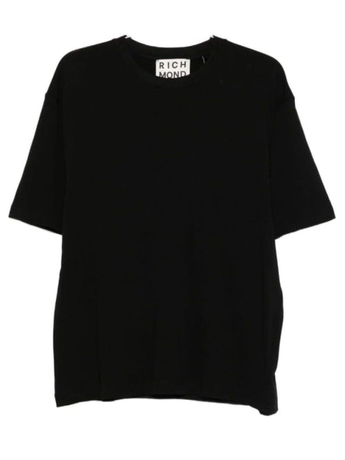 RICHMOND SPORT T-SHIRT IN MORBIDO COTONE CON LOGO STRASS POSTERIORE