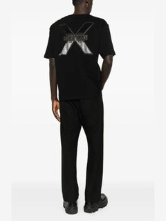 RICHMOND SPORT T-SHIRT IN MORBIDO COTONE CON LOGO STRASS POSTERIORE