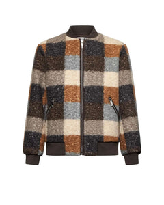 RICHMOND SPORT BOMBER FANTASIA CHECK CON ZIP E TASCHE