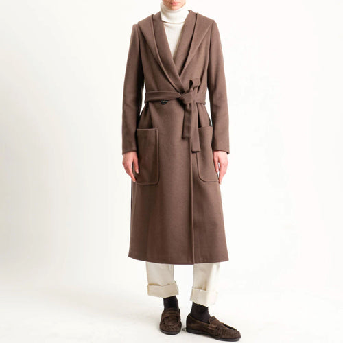 TENSIONE IN CAPPOTTO DOPPIOPETTO CON CAPPUCCIO