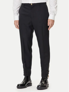 VERSACE PANTALONI CON VESTIBILITA' SLIM E LOGO