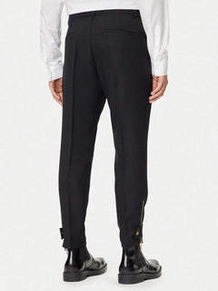 VERSACE PANTALONI CON VESTIBILITA' SLIM E LOGO