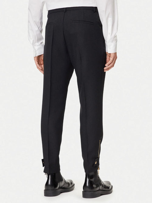 VERSACE PANTALONI CON VESTIBILITA' SLIM E LOGO