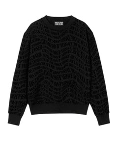 VERSACE JEANS COUTURE FELPA REGULAR LIQUIFY LOGOMANIA