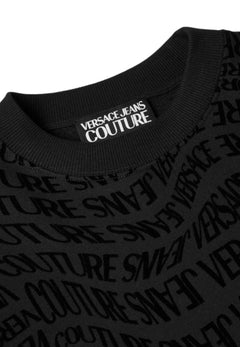 VERSACE JEANS COUTURE FELPA REGULAR LIQUIFY LOGOMANIA