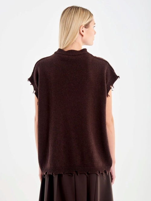 VICOLO GILET MISTO LANA