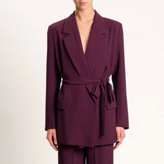 VICOLO GIACCA TESSUTO FLUIDO CON CINTURA