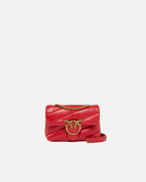 BORSA ROSSO PUFF MEDIA CON TRACOLLA PINKO