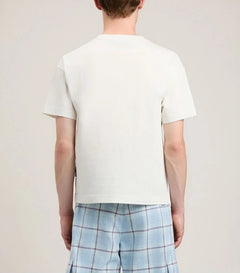 Palm Angels t-shirt Jersey- Logo al collo - Bianco PE26