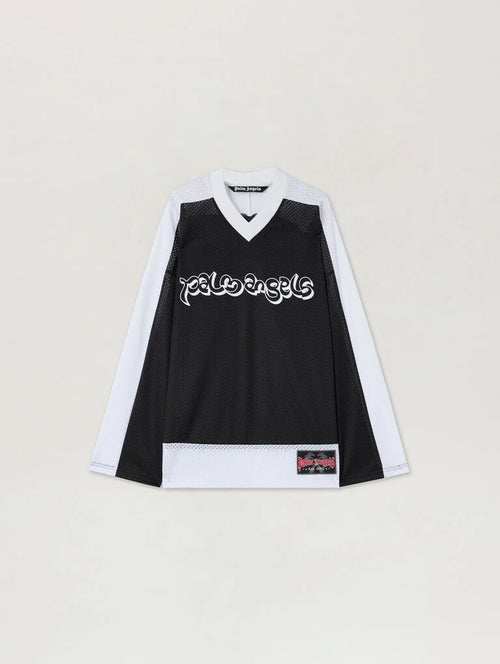 PALM ANGELS Uomo Felpa Black white-PE26
