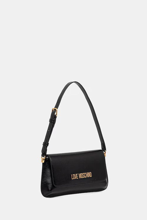 Love Moschino Borsa Nera a Mano Con Logo Donna PE26
