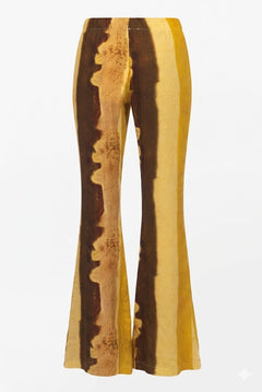 HAVE ONE pantalone fantasia giallo a zampa PMA-Q592GIA-PE26