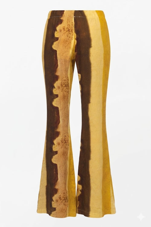 HAVE ONE pantalone fantasia giallo a zampa PMA-Q592GIA-PE26