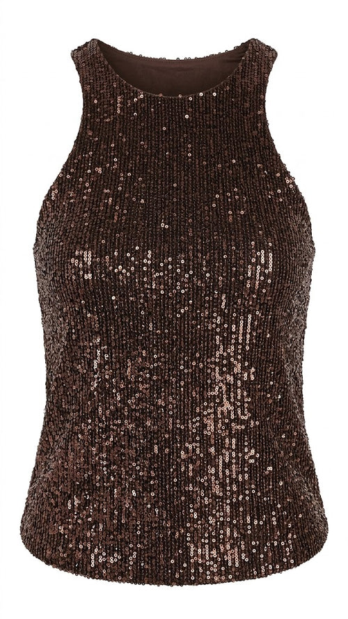 VICOLO top moro pailettes UAB0406 -PE26