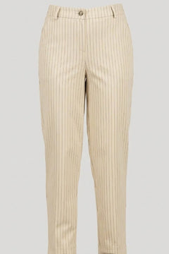 TENSIONE IN Pantalone Donna Mastice Gessato -PE26