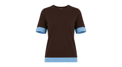 VICOLO t-shirt moro/azzurro TAB2515MOR/AZZ-PE26