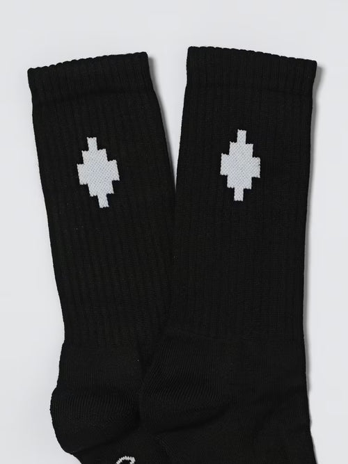 COUNTY OF MILAN Uomo Calze Black/white