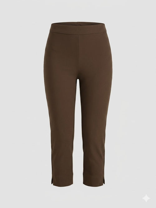 VICOLO pantaloni slim corti moro TAB2245-PE26