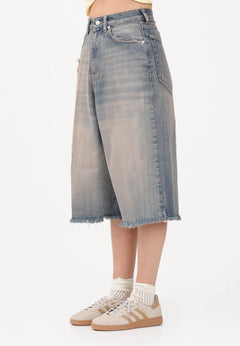 Jeans Vicolo Donna Modello DAB5082 - Denim/Bermudone Straight Leg Nuova Collezione PE26