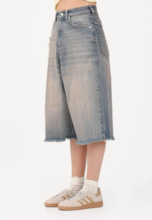 Jeans Vicolo Donna Modello DAB5082 - Denim/Bermudone Straight Leg Nuova Collezione PE26