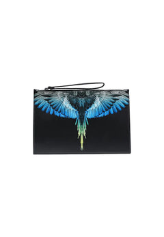 COUNTY OF MILAN Pochette Uomo Logo Ali Stampato Blu – Uomo PE26
