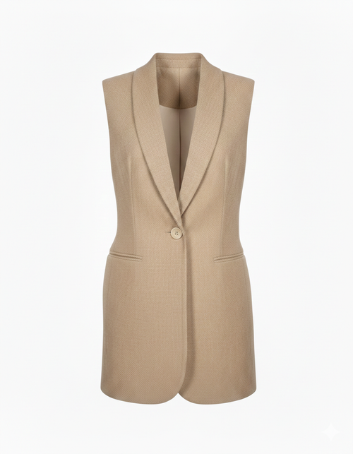 VICOLO Donna Gilet Beige