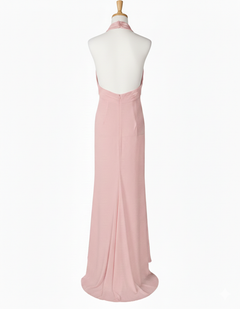 SILENCE LTD Donna Abito da Sera a Sirena - Rosa Cipria