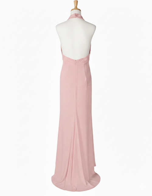 SILENCE LTD Donna Abito da Sera a Sirena - Rosa Cipria