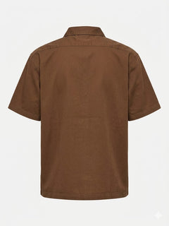 DICKIES Uomo Camicia Marrone-PE26