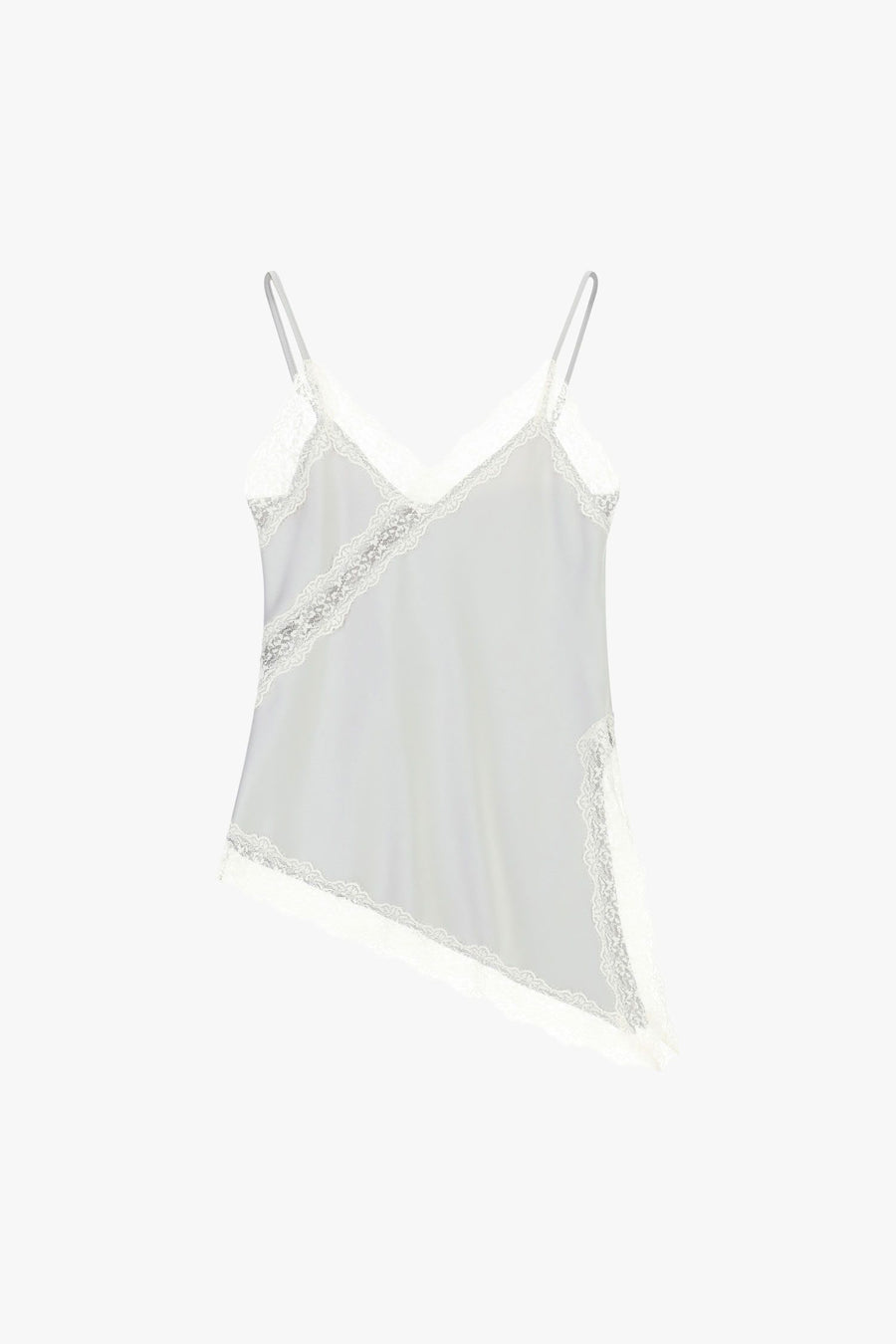 Imperial Canotta Donna Bianca | Top Pizzo Asimmetrico PE26