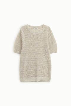 Imperial Maglia Uomo Beige | Traforata a Rete Manica Corta PE26