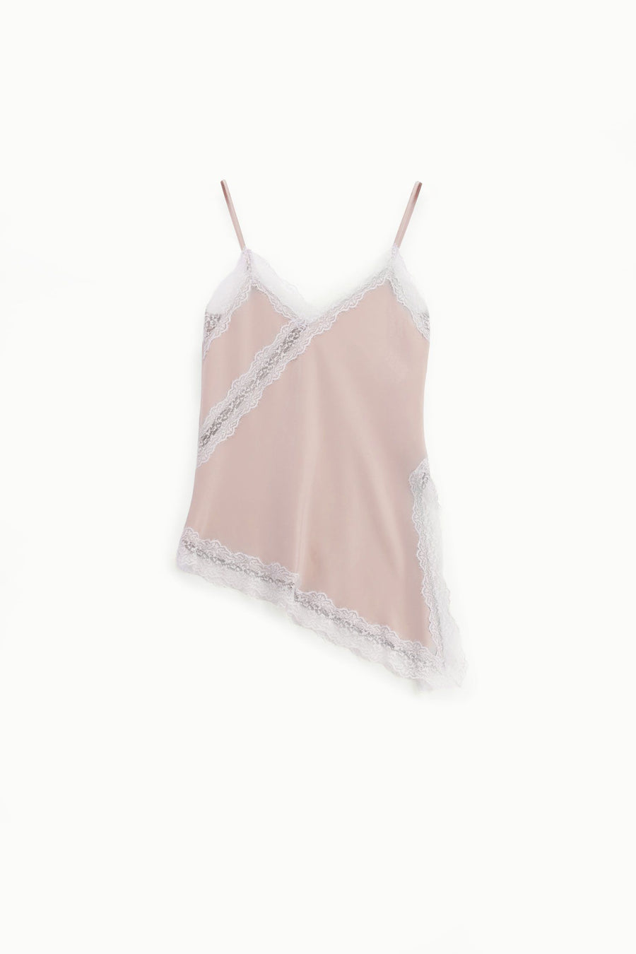 Imperial Canotta Donna Cipria | Top Pizzo Asimmetrico PE26