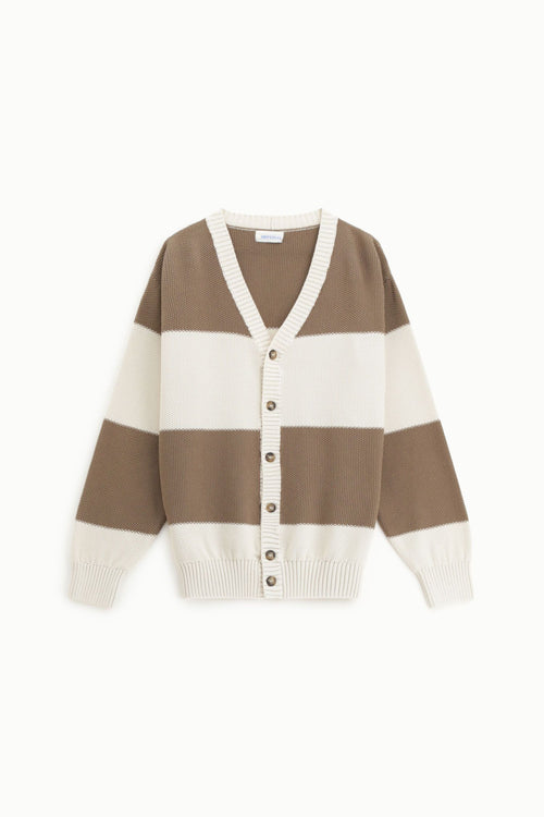 IMPERIAL Uomo Maglia A Righe Ecru-PE26