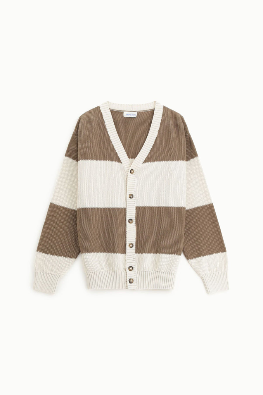 IMPERIAL Uomo Maglia A Righe Ecru-PE26