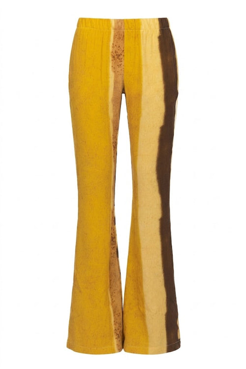 HAVE ONE pantalone fantasia giallo a zampa PMA-Q592GIA-PE26