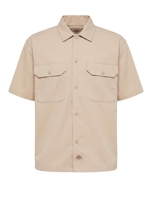 DICKIES Uomo Camicia Beige-PE26