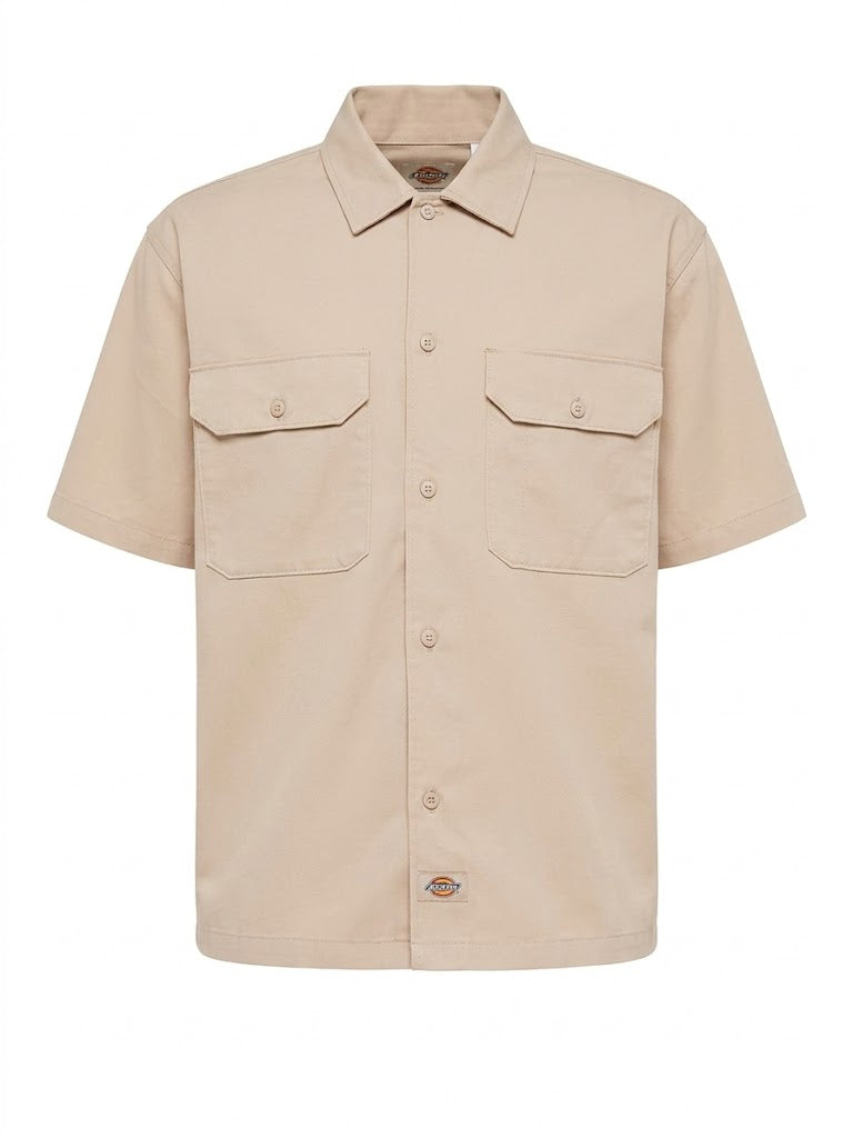 DICKIES Uomo Camicia Beige-PE26
