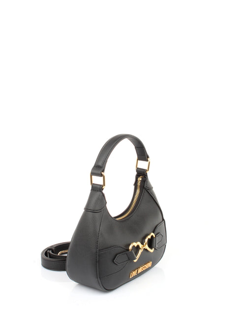 LOVE MOSCHINO BORSA CON MANICO A CUORE NERO