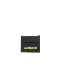 LOVE MOSCHINO PORTACARTE CON LOGO NERO